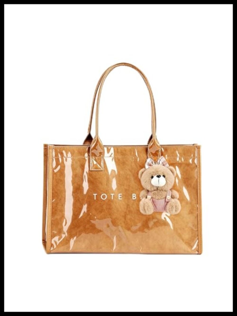 PVC Tote Bag Women Large Shoulder Purse Handbag Waterproof Beach Pool